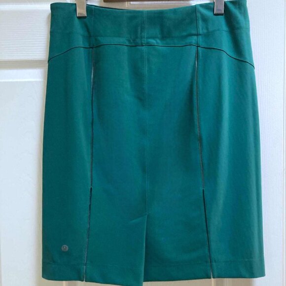 Cute Lululemon Teal Pencil Skirt So Comfy! - Picture 7 of 15